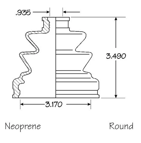 Juego de 4 Kit de arranque eje CV interior trasero exterior para Toyota Cressida 1985-1988 Foto 4 de 4
