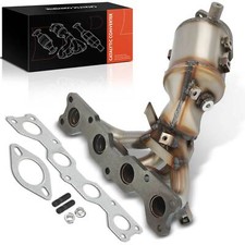 Front Catalytic Converter w/ Integrated Exhaust Manifold for Hyundai Sonata 2.4L