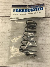 Team Associated 81224 Front Springs V2 gray 5.3 lb/in L70 9.0T 1.6D BOX A7