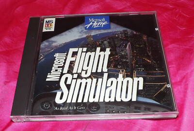   RARE PC CD-ROM MS-DOS MICROSOFT FLIGHT SIMULATOR 1996 GAME COMPLETE