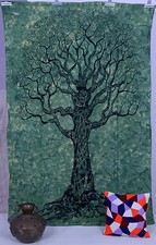 Albero Della Vita Arazzo Hippy Bohémien da Parete Copriletto Doppio Etnico Decor
