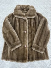 Tissavel France Champagne Faux Fur Coat. Pile 100" Acrylic
