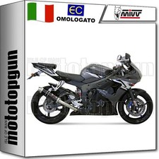 MIVV SCARICO OMOLOGATO CAT-OEM GP INOX NERO YAMAHA YZF 600 R6 2003 03 2004 04