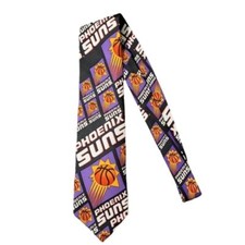 Vintage Phoenix Suns Neck Tie Basketball Sports NBA Made in USA 100 Silk