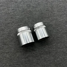 Indestro Super 2pc 1/2” Drive 3/4” & 13/16” 8PT Shallow Sockets S1224S,1226S USA