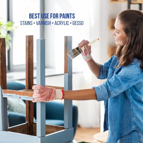 48PK 2.5"Angle House Wall,Trim Paint Brush Set Home Exterior or Interior Brushes - Picture 4 of 7
