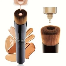 Dense Flat Top Makeup Brush for Flawless Foundation Application - 5.71" Length