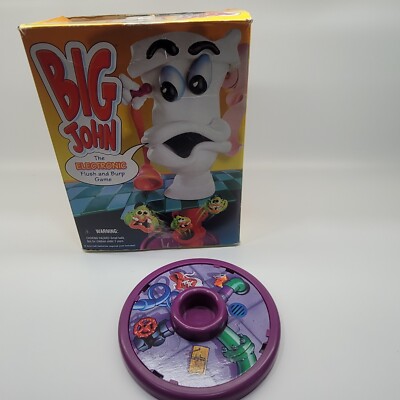 BIG JOHN 1994 Parker Brothers Flush Burp Toilet Game REPLACEMENT Toilet Base