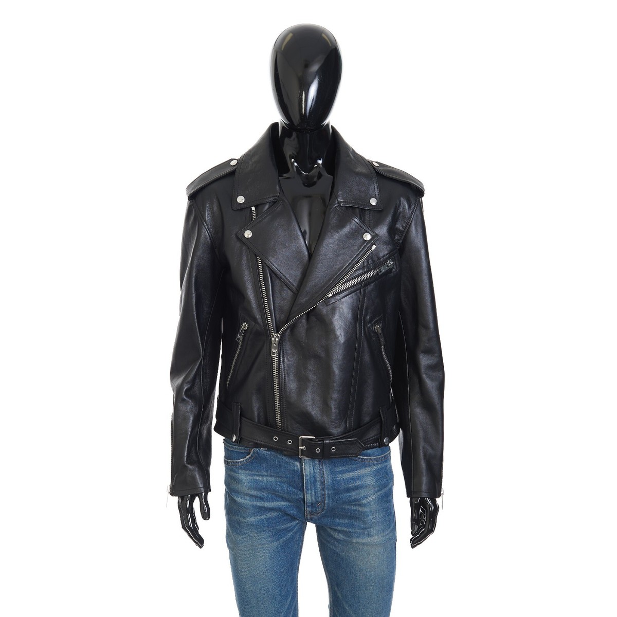 CELINE 5300$ Loose Fit Biker Jacket - Soft Lambskin Leather CELINE 5300$ Loose Fit Biker Jacket - Soft Lambskin Leather