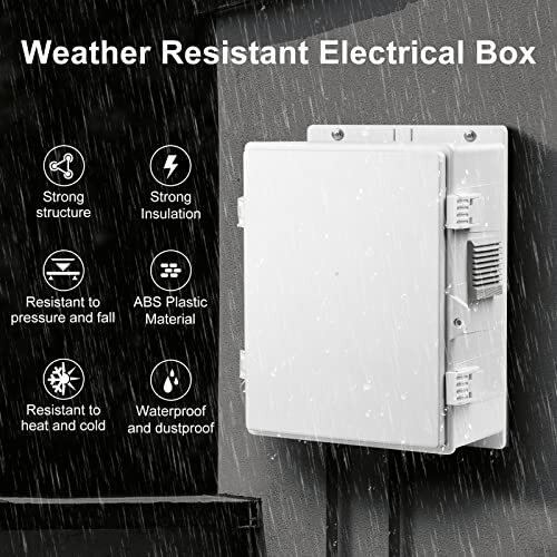 Namunanee Outdoor Electrical Junction Box ABS Waterproof Enclosure with