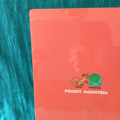 【VINTAGE】新品未使用　パルマ 2001-02 ホーム　Lサイズ　タグ付 LP】Vulpix Bulbasaur Jumbo Pokemon Plastic Card Writing pad