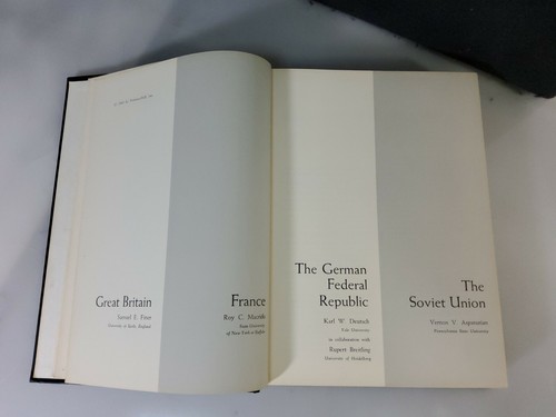 Modern Political Systems: Europe. Editors Macridis/Ward 2nd Print 1963 Hardcover - Picture 9 of 12