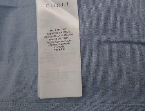 NWT 100% AUTH Gucci Kids Colored Cotton Oxford pastel Blue Jacket $598 - Picture 7 of 9
