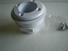 CMP Vinyl Pool Inlet/Outlet Fitting  1.5" FIP x 1.5" FIP Extended Thread / White