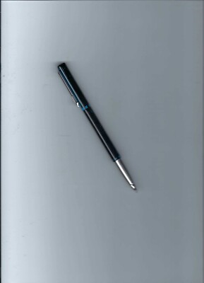 Parker Vector Black & Blue Stripes Rolling Ball Pen W/Chrome No Adv.-Black Ink