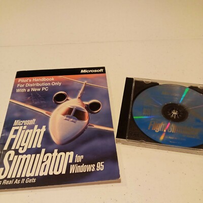 Microsoft Flight Simulator + Pilots Handbook For Windows 95 As Real As It Gets