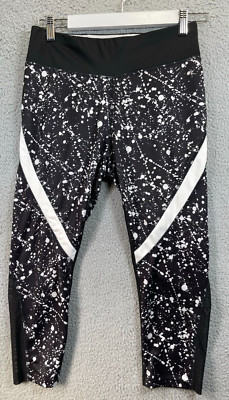 Danskin Yoga Leggings/Pants Capri Size S/CH (4-6) Black/ White Now
