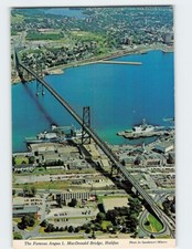 Postcard The Famous Angus L MacDonald Bridge Halifax  Nova Scotia Canada
