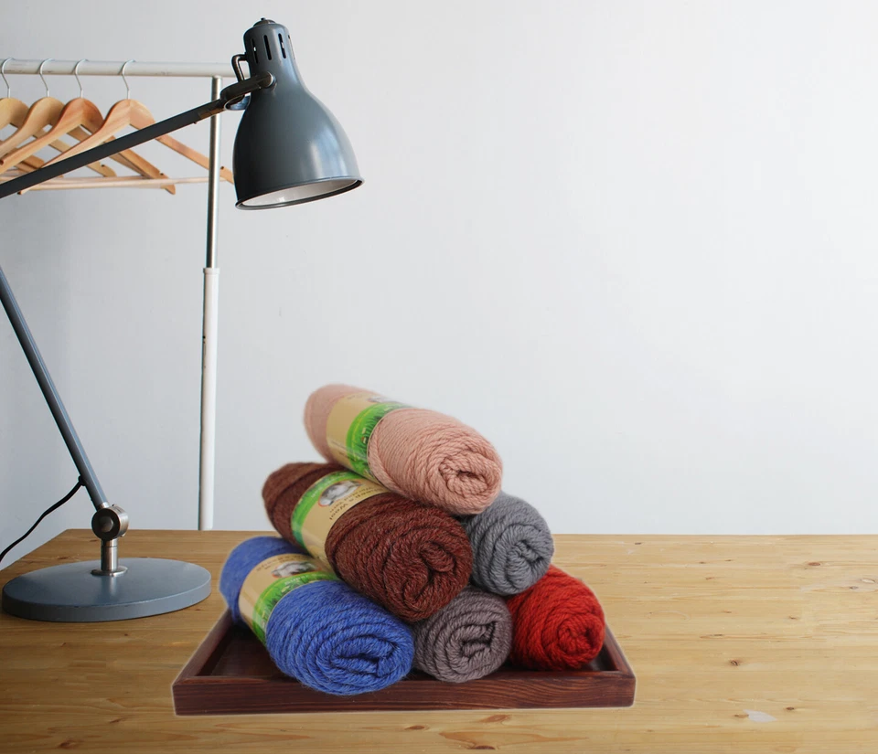 Hilo peinado de lana de oveja (paquete de 3) de Yonkey Monkey tejer y ganchillo Foto 2 de 4