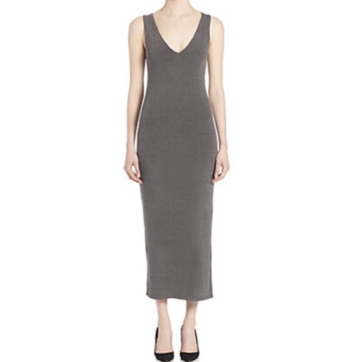 alice and olivia grey dress Alice + Olivia Doreena Gray Midi Dress