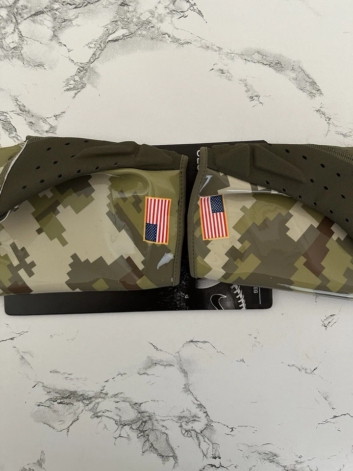 Guantes de fútbol americano Nike Vapor Jet NFL camuflados EE. UU. para hombre talla 3XL Ohio Okhlahoma Georgia Foto 4 de 4