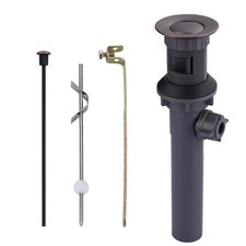 Bathroom Sink Drain with Lift Rod Oil Rubbed Bronze Sink Drain with Overflow ...