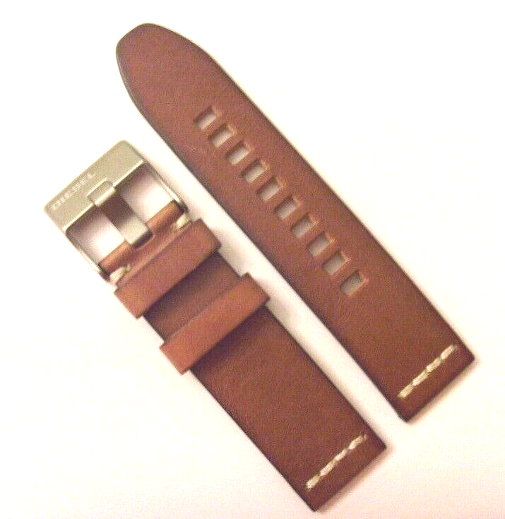 DIESEL Original Replacement Leather Strap DZ1803 Watch Strap Brown 24 Mm