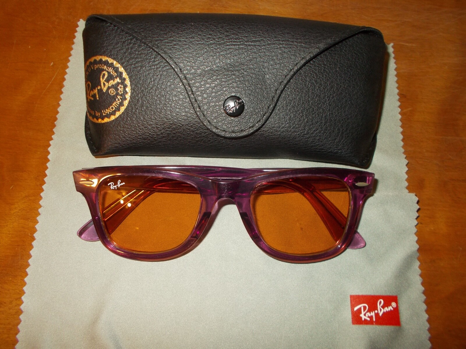 Ray Ban RB 2140 6613/13 Wayfarer Transparent Violet Brown 50mm