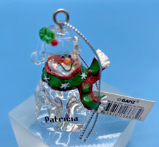 GANZ Christmas Ornament Snowman Personalized  Patricia  New w/Tag VTG