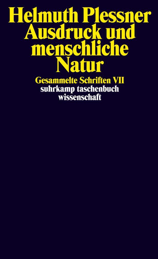 Thumbnail - Ausdruck Und Menschliche Natur - Helmuth Plessner - 9783518292303