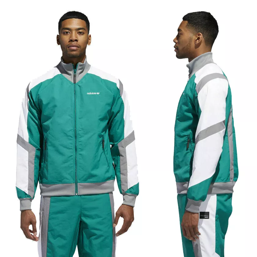 Mens EQT Block Windbreaker Retro Lightweight Jacket Track Top | eBay