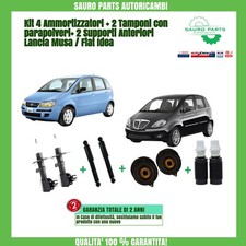 Komplettes Set Stoßdämpfer Fiat Idea/Lancia Musa + Stützer Puffer Staubschutz