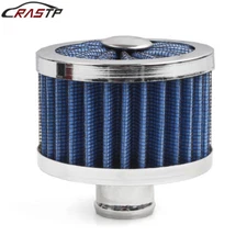 Blue 1" Extra Flow Breather 1" Push In Vent Filter for Valve Cover