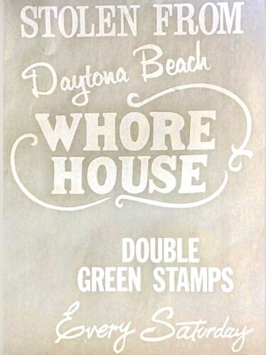 Original vintage volé à Daytona Beach Whore House fer à repasser  - Photo 1 sur 2