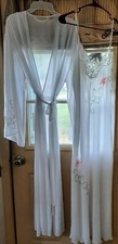 Vintage 2pc. Set White Valerie Stevens Nightgown And Robe size Large