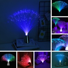 Lampada Fibra Ottica Multicolore Luce Vacanze Matrimonio Centrotavola Fibra Ottica LED