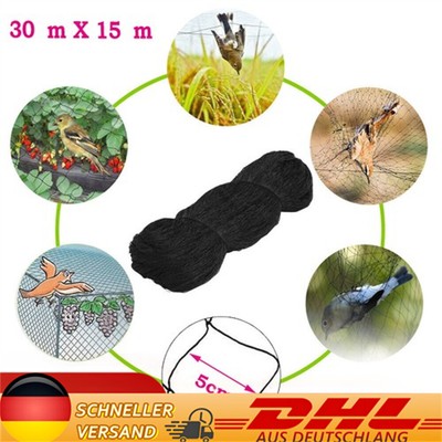 Voliere Netz Vogelschutznetz Geflügel Reiher Hühner Schutznetz Sportnetz 30x15m