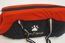 Soft Side Padded Pet Shoulder Tote Bag Carrier Embroidered Paw Print Best Friend
