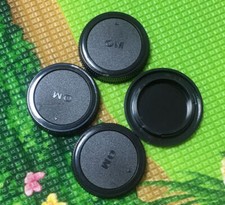 3x Rear Lens Caps 1x Front Body Cap for Olympus OM Manual SLR Mount Lens OM-4-3