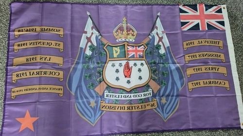 36th Ulster Division Counties Flag 3X5FT - Picture 6 of 6