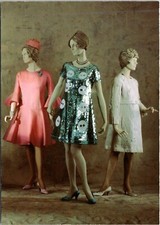 Postcard Chisholm Halle Costume Wing Evening Dresses 1960's C89