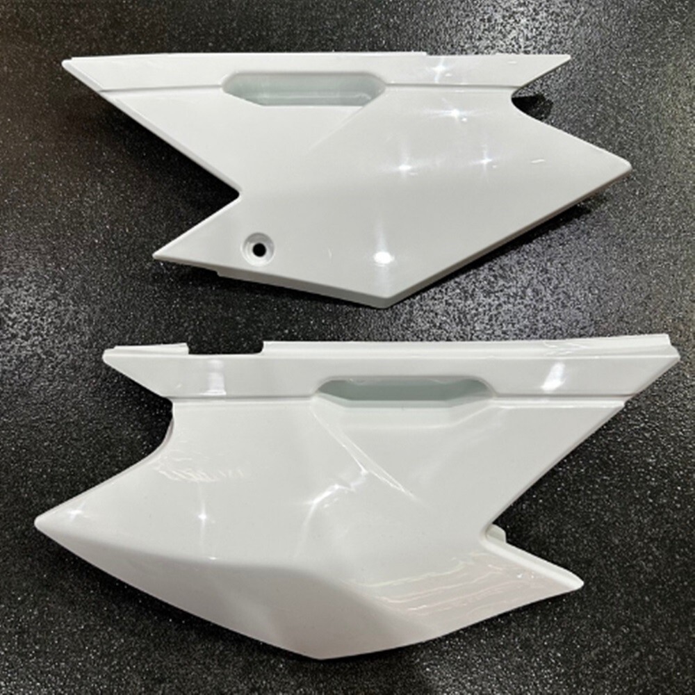Fairing Cover Side Kawasaki KLX140RF Genuine Parts White Plastic
