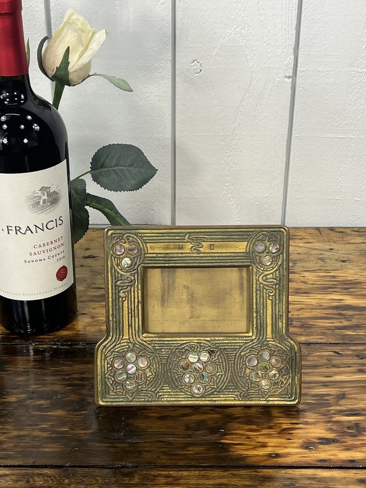 Antique Early 20c Tiffany Studios NY Bronze Easel Calendar ABALONE #1166 USA