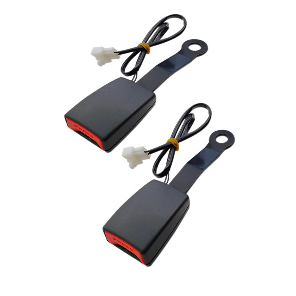2x Front Driver Seat Belt Buckle Plug Connector Warning Cable Duty Belt