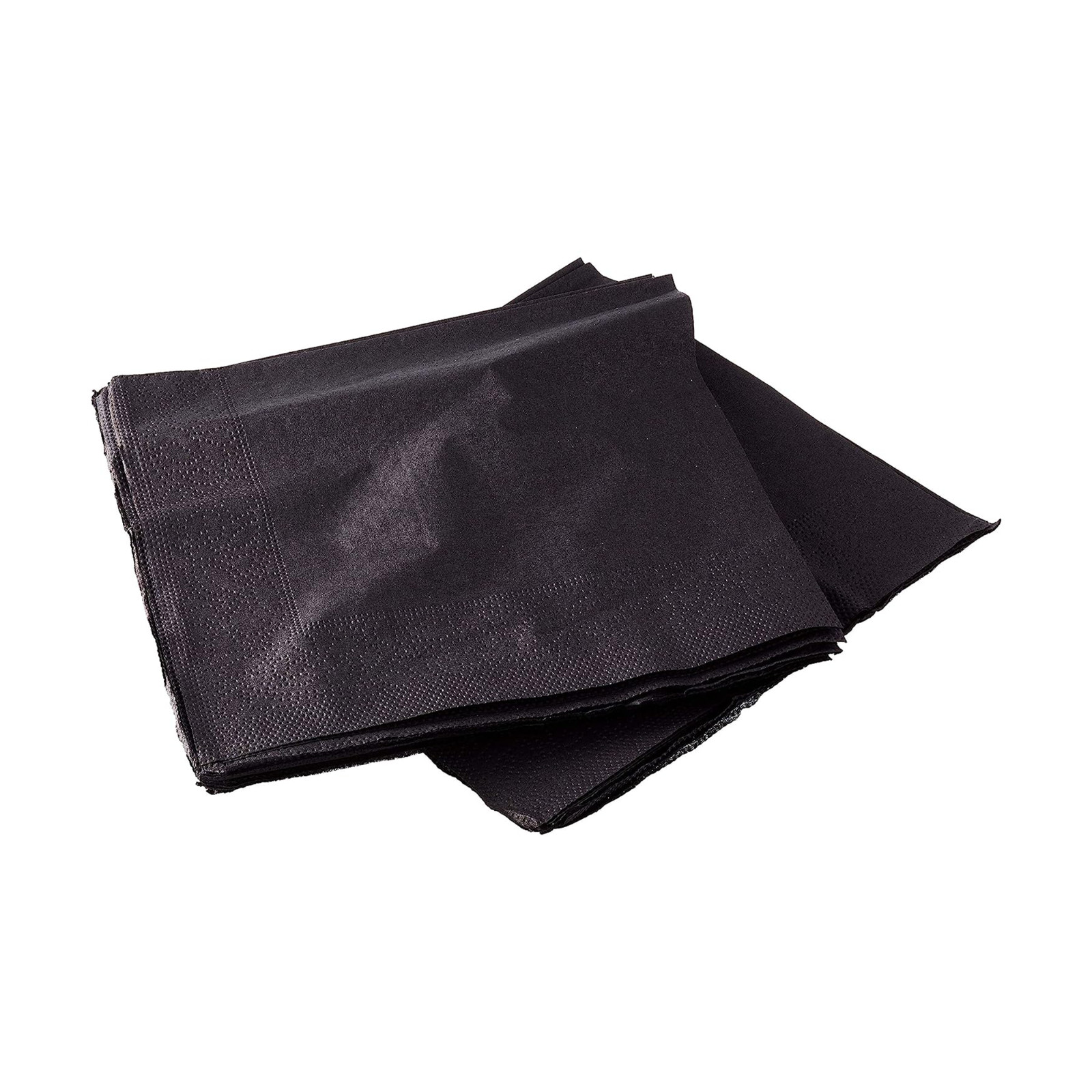 Case of 4000 | 24cm x 4000 2ply Black Cocktail Napkins  - Bar Paper Napkins