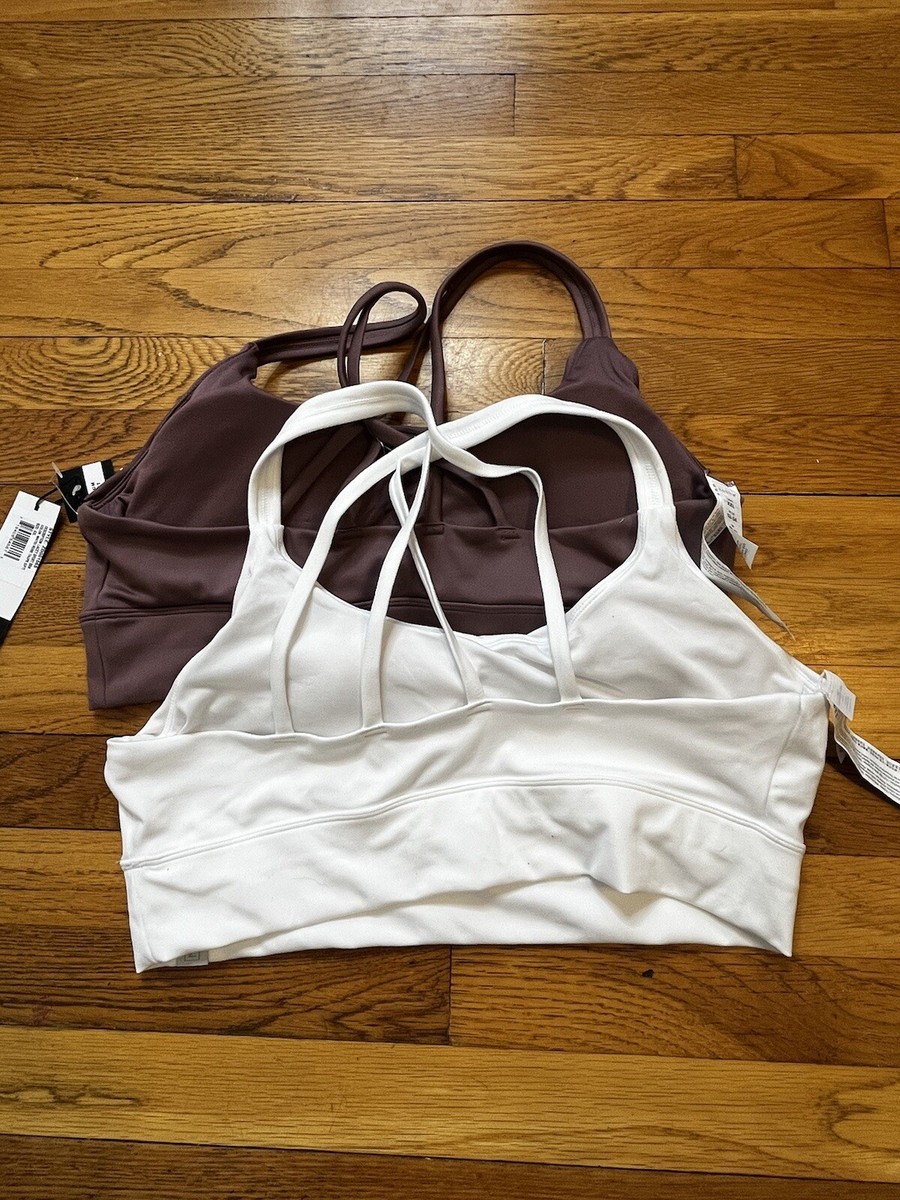 NEW Zobha Womens Sports Bras Set of 2 Sz XXL Rose White Medium