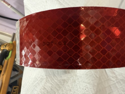 NEW - 3M 963-326 Conspicuity Reflective, 2”W X 50Yd, 10 Mil Thick, Red/White - Picture 4 of 4