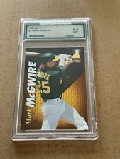 1995 Pinnacle Zenith #71 Mark McGwire Oakland Athletics AGS 9 MINT Star Card MLB