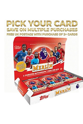 TOPPS EPL MERLIN CHROME PREMIER LEAGUE PICK CHOOSE CARD FROM DROPDOWN