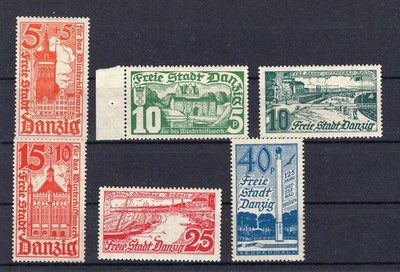 Danzig 256/61 beide SÄTZE * MH (82588